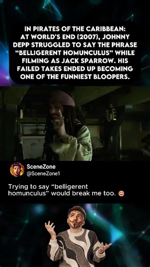 Johnny Depp couldn't say this Jack Sparrow line | Pirates of the Caribbean: At World's End (2007)