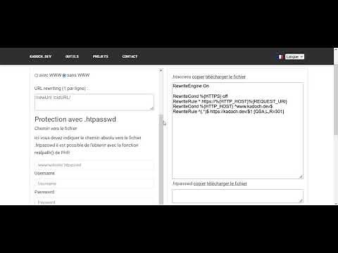 Comment créer un fichier .htaccess ? (et .htpasswd)