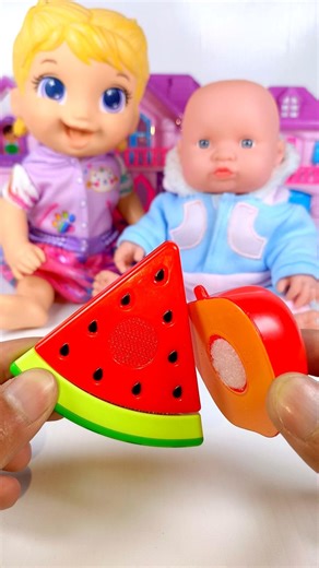 ASMR Unboxing Minnie Mouse & Boys Apple Watermelon 🍎 🍉 Set | Satisfying Sounds With My World Of Toys