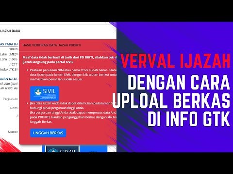 Cara Verval Ijazah Dengan Upload Berkas di Info GTK