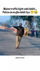 Subha-subha nayi traffic light notice hi nahi hui 😂🚦 Ludhiana, Punjab, INDIA 🇮🇳 #ludhiana #viral #funny #laugh #adventurewithsr | Adventure with SR
