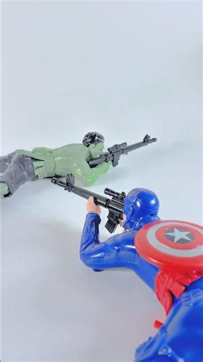 Satisfying Unboxing ASMR Marvel Captain America Set #asmr #satisfying #captainamerica #hulk