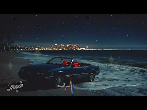 Coastal Night Drive 80s 🌙 Relaxing Ocean Waves & City Lights | Italo Disco Radio Vibes