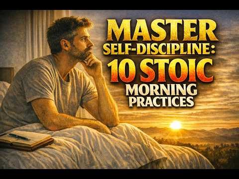 10 Morning Rules That Will Make You Mentally Strong/Wake Up With Purpose | Stoic Morning Routine