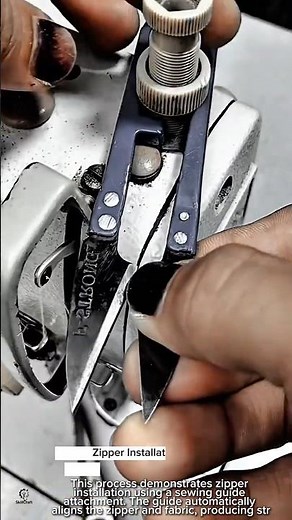 Zipper Installation Work Tool Using Sewing Guide Attachment #worktool