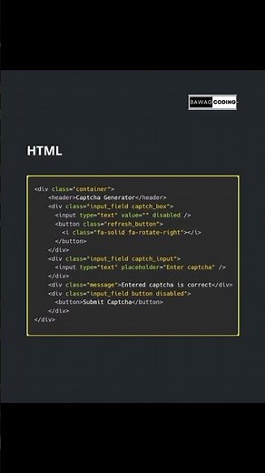 Captcha Generator Using HTML CSS and JavaScript with Code