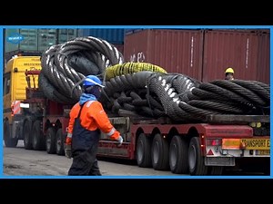 Giant Steel Wire Rope & Huge Chain Manufacturing Process. Application Of Wire Rope In Heavy Crane
