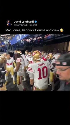 49ers boombox walk-out: Mac Jones, Kendrick Bourne & the crew 😂