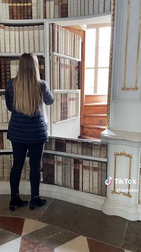 🗝️ Unlocking the secrets of the Admont Abbey Library @Visit Austria #austria #library #secretdoor @Antoinebn
