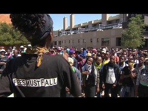 S. African university protesters face off with police