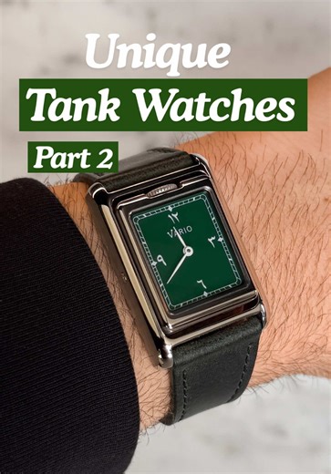 Affordable Cartier Tank Alternatives: VERSA Dual Time Watch