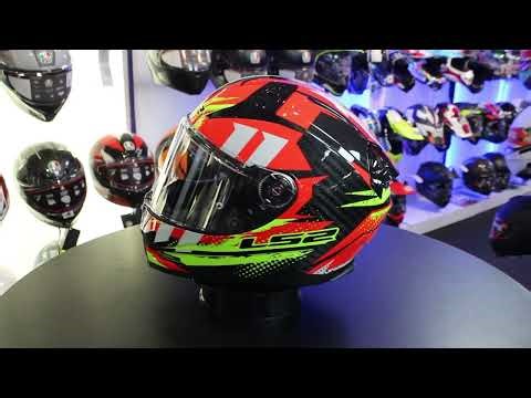 LS2 FF811 Vector II Tantic Carbon Helmet (Red|Yellow)