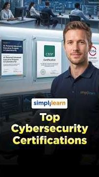 Top 3 Cybersecurity Certifications 2026 | Best Cybersecurity Certifications | #Shorts | #Simplilearn