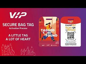 VIP x tag8 Secure bag tag activation process