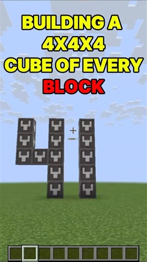 Building a Cube Out of Every Minecraft Block: Day 41– Test Instant Block