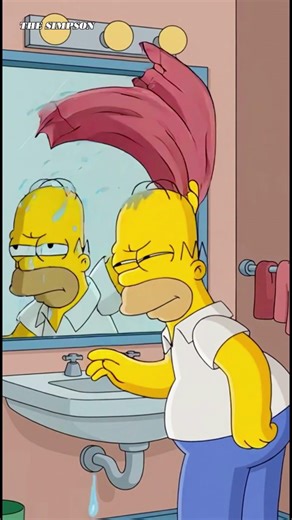 When Homer Simpson Sees His Ghost Face #thesimpsons