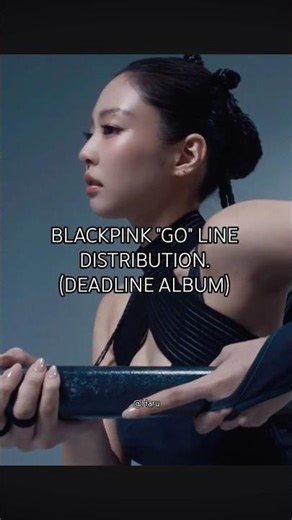 BLACK PINK GO LINE DISTRIBUTION#blackpink #blink#lisa#jisoo#jennie#lisa#rosé#blackpinkmembers#shorts
