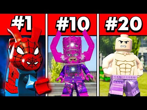 Top 20 WORST Characters in LEGO Marvel Games!