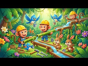 Monkey Saves the Rainforest Friends 🌧️ | Fun 3D Kids Adventure