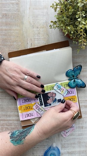 23K views · 412 reactions | Do you keep a travelers notebook? It’s a interchangeable journal you can tuck things into along with notes from your adventures. I shared these watercolor tickets a few days ago and didn’t really share the spread, so I thought I’d share the process. TNs are just one of the many, many kinds of journals I keep. Do you? | The Shabby Creek Cottage | Facebook