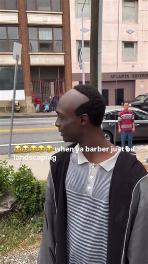 B🤣IMA on Instagram: "😂😂😂😂😂 when ya barber just be landscaping"