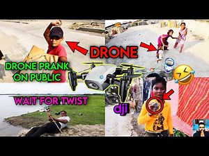Drone Prank On Public 🤣 || Drone Prank Gone Wrong 😱 || #drone #prank #funny #comedy #reaction