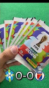 Brasil 🇧🇷 vs Haiti 🇭🇹 predicción con cromos del Mundial 2026 #cromos #panini #mundial2026