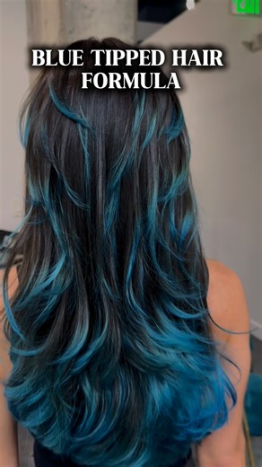 Alejandro lopez | BLUE TIPPED HAIR FORMULA ! I feel like tipped hair is such a hit for 2025 so many people reach out to me to do tipped hair !!! This was my... | Instagram