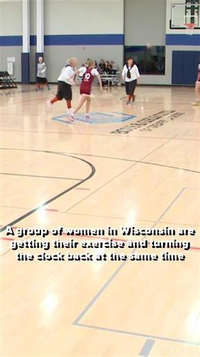 A group of women keep active with "granny basketball"
