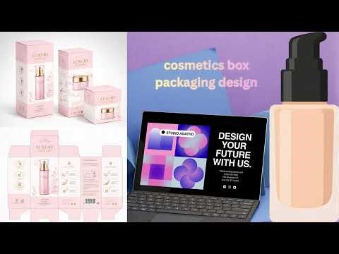 Cosmetics Box Packaging Design | Skincare Packaging Design Tutorial