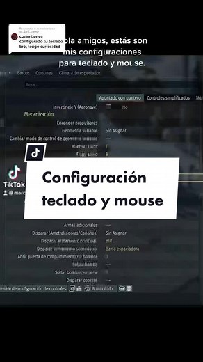 Configuración Teclado y Mouse para War Thunder
