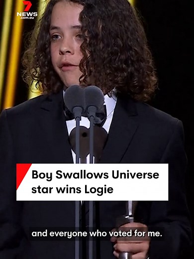 Felix Cameron Wins Logie Award for Most Popular New Talent