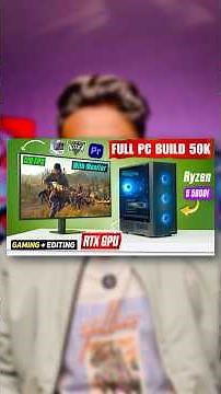 50,000/- Rs | Ryzen 5 5600F + RTX GPU + Monitor | Full Pc Setup