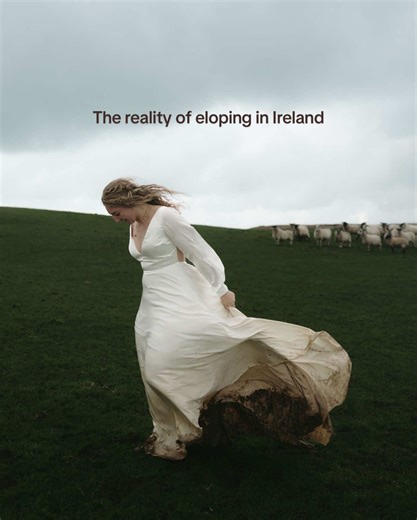 A rite of passage for Ireland elopements 😅 #irelandelopement #elopement #weddingdress #irelandelopementphotographer #elopementphotographer