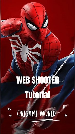 WEB SHOOTER SPIDER MAN PAPER CRAFT TUTORIAL | MAKE WEB SHOOTER STEP BE STEP | SPIDER MAN WEAPON ART