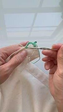 Easy for Beginners Crochet Edging Right onto Fabric Part 1