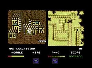 Platoon: Level 2 - Commodore 64