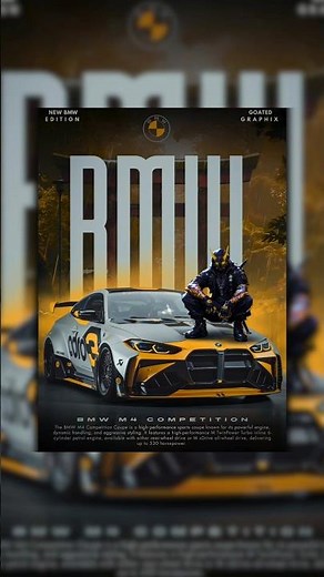 turning a random photo into poster using canva #canva#canvapro #posterdesign#graphicdesign#carposter