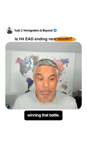 Many H4 visa holders are worried — is the H4 EAD really ending next month? Sameer from Vanguard Visa Law explains the real facts behind the rumors and what you should be doing right now. 🎥 Watch this reel for clarity. 📺 Full live session → https://youtube.com/live/eRKQ3kKuZXM?feature=share #H4EAD #H1B #USImmigration #VisaUpdate #immigrationlawyer #vanguardvisalaw #sameer #yuditalks #internationalstudents #immigration Disclaimer: Any information we provide on this forum is not legal advice and 