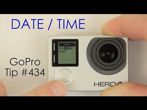 Hero4: How To Set Date / Time - GoPro Tip #434 | MicBergsma