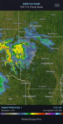 7:00AM Doppler Radar Loop// 10-24-2025 Moderate to heavy rain has entered western Arkansas. This is associated with a warm from moving into the state. It's uncertain how far east this moisture will make it. Late tonight into tomorrow & Sunday will be a wet one just in time for the weekend. Most areas will see 1" - 3" inches of rainfall by Sunday night. #Arkansas #arwx #AR #rain #fall | Arkansas Weather Central