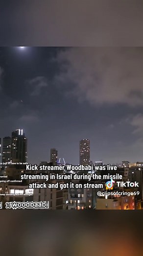 Woodbabi en vivo durante el ataque con misiles en Israel