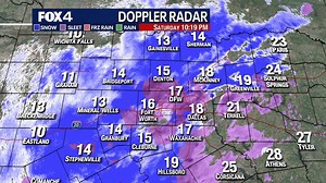 10:15pm: Much of this is sleet falling with some snow mixed in north and west of DFW. Sleet will be heavy at times overnight, and then taper off pretty quickly Sunday morning as a sleet/snow mix. | FOX 4 Weather