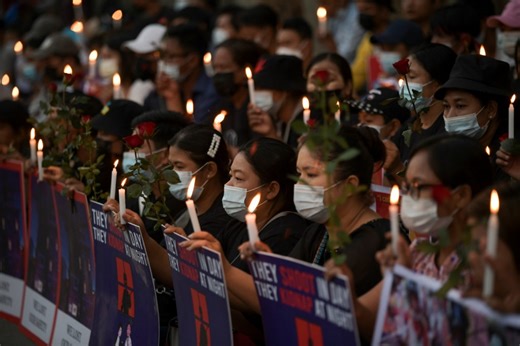 Funeral and more protests follow deadly shootings in Myanmar