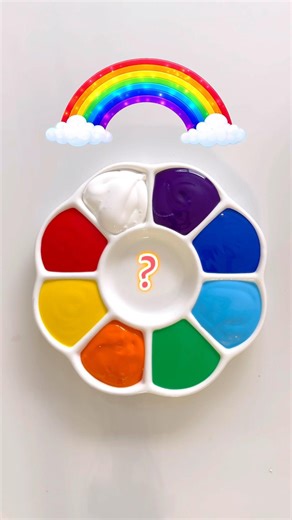 Who guessed the rainbow colors? #asmr #satisfying #trending #shorts #art #rainbow