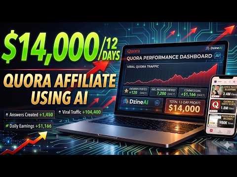 How I Made $14,192 in 12 Days With Quora Affiliate Using AI