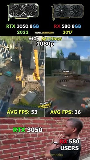 RTX 3050 vs RX 580 - Equal Memory Unequal Outcomes #pcgaming