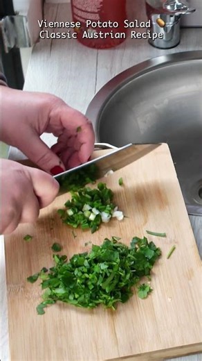 Viennese Potato Salad 🥔 Classic Austrian Recipe #outdoorcooking #camping #vanlife