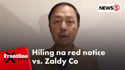 #FrontlineExpress | Humiling na ang National Bureau of Investigation (NBI) ng red notice sa Interpol upang maaresto si dating congressman Zaldy Co. | via Dave Abuel For more videos, visit us at www.news5.com.ph. | News5