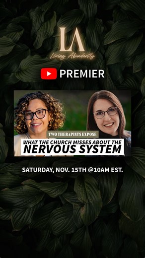 Living Abundantly on Instagram: "😳 That’s where we form roots. We go in on this convo!!! This video premieres on my YouTube channel this Saturday at 10 AM Eastern time. Link in my bio 🔗 #mentalhealth #church #nervoussystemhealth #wellnessjourney #jesuslovesyou #wellness #healingjourney #innerhealing"